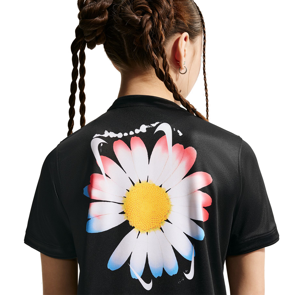 KIDS' KOREA x PEACEMINUSONE SS SOCCER TOP BLACK / WHITE