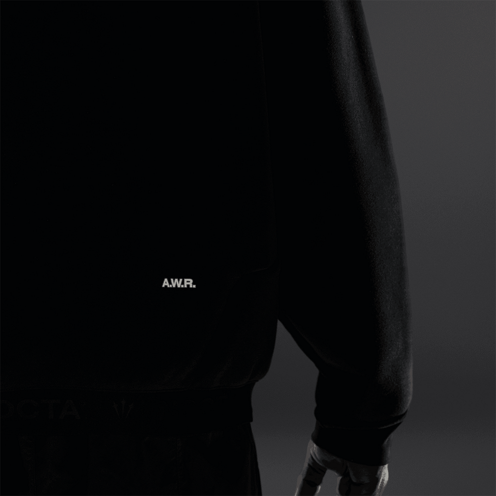 NOCTA MARQUIS TRAPEZOID CUT CREWNECK BLACK