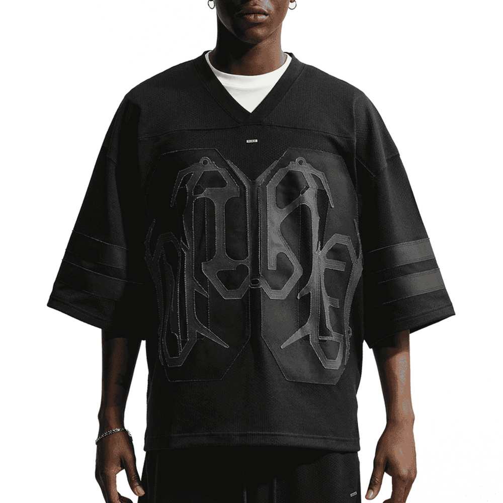 SPORTSWEAR OVERSIZED JERSEY BLACK / ICE SILVER