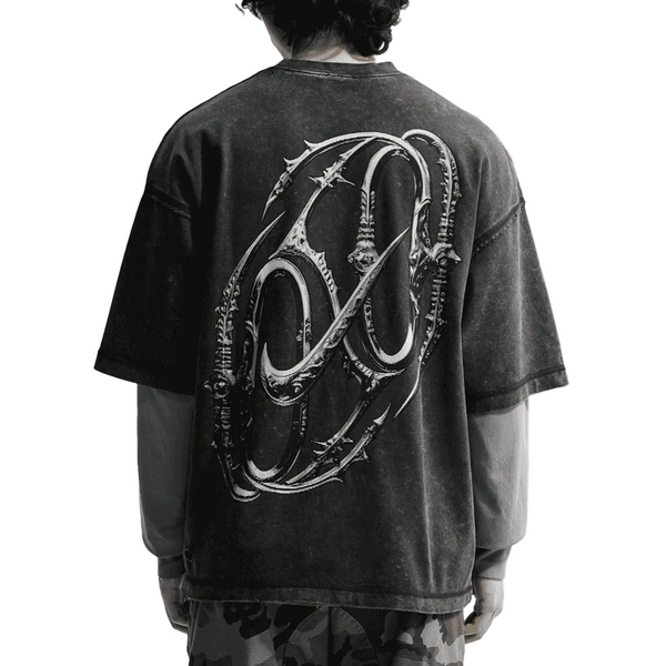 SPORTSWEAR TEE BLACK / ICE SILVER