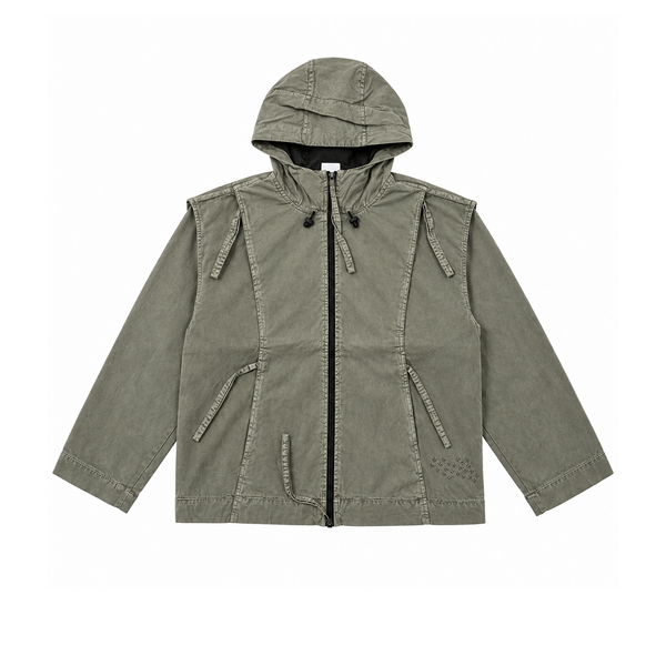 JORDAN STARS CROPPED SHELL JACKET CAVE STONE