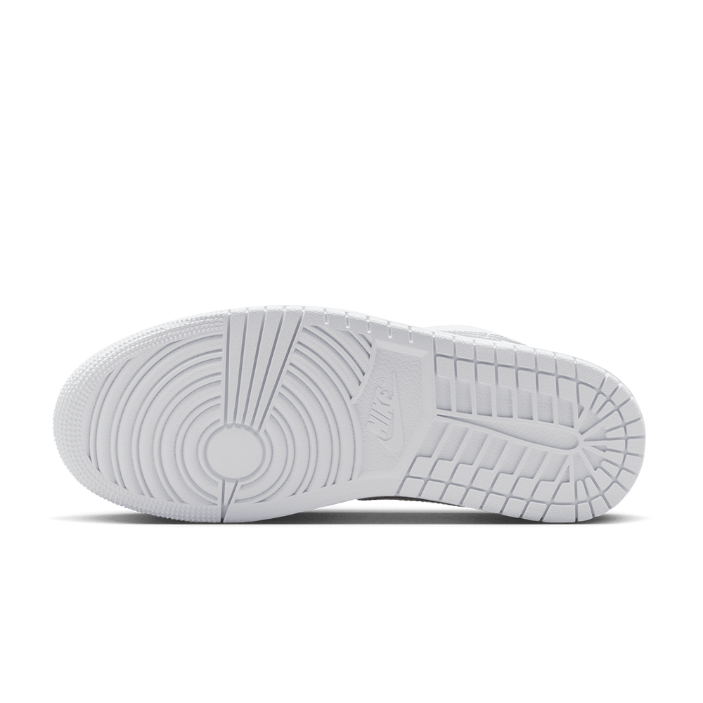 WOMEN'S AIR JORDAN 1 LOW SE WHITE/METALLIC SILVER