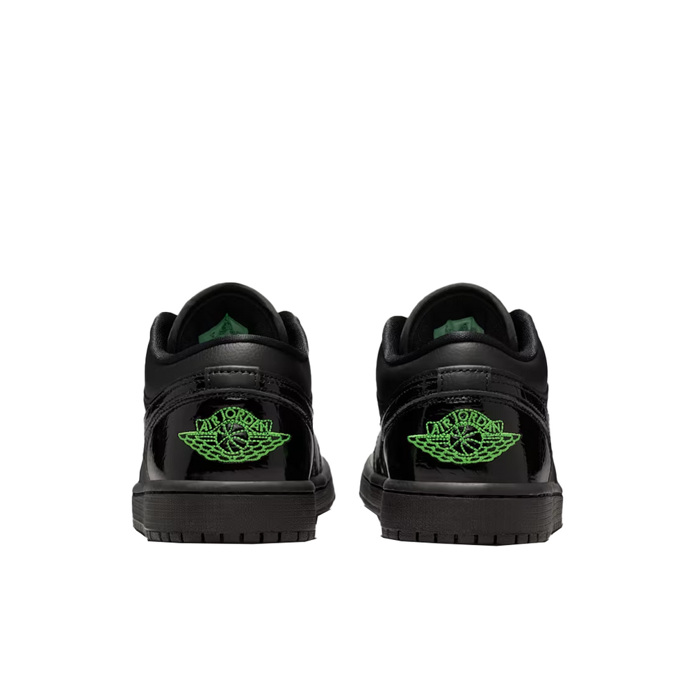 WOMEN'S AIR JORDAN 1 LOW SE BLACK/ SCREAM GREEN
