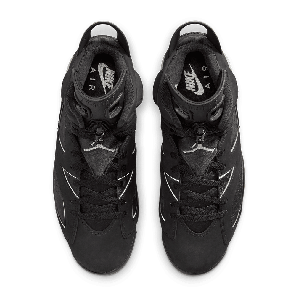 AIR JORDAN 6 RETRO BLACK/SILVER "CAP AND GOWN"
