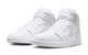 AIR JORDAN 1 MID SE WHITE / FIELD SILVER