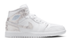 AIR JORDAN 1 MID SE WHITE / FIELD SILVER