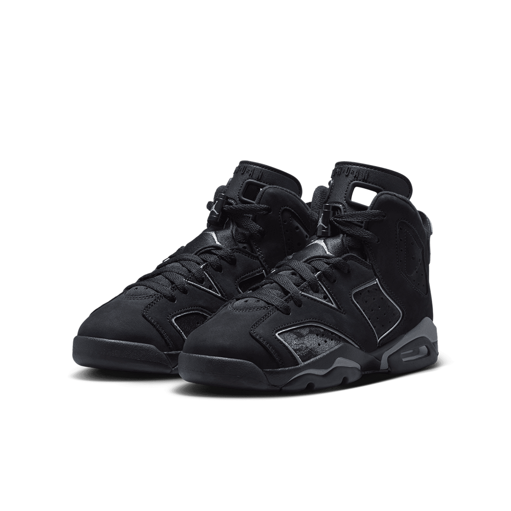 AIR JORDAN 6 RETRO (GS) BLACK/REFLECTIVE SILVER "CAP AND GOWN"