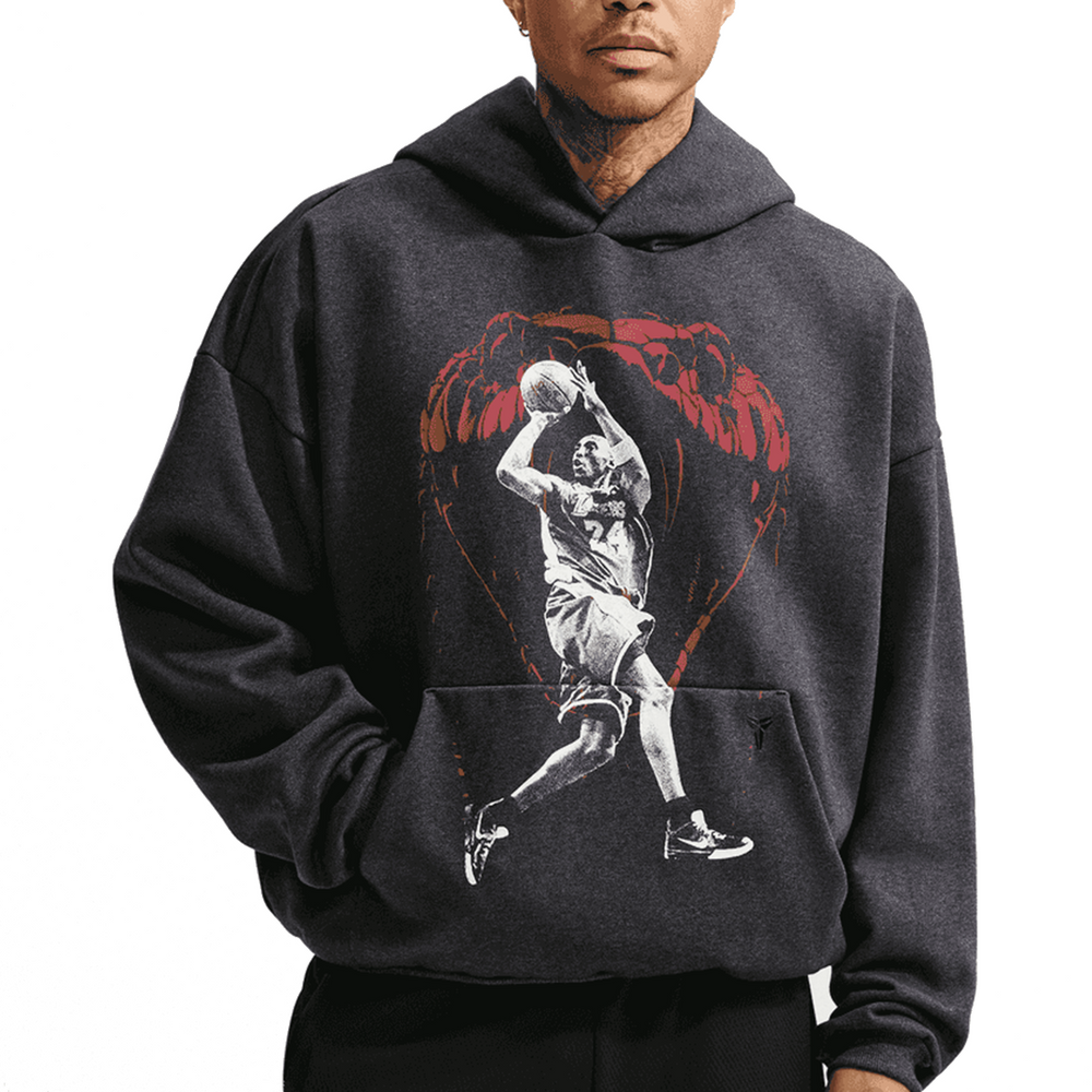 KOBE STANDARD ISSUE HOODIE BLACK HEATHER