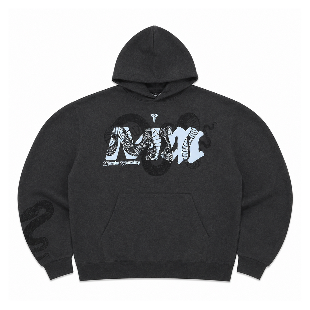KOBE MAMBA MENTALITY HOODIE BLACK HEATHER / LT ARMORY BLUE
