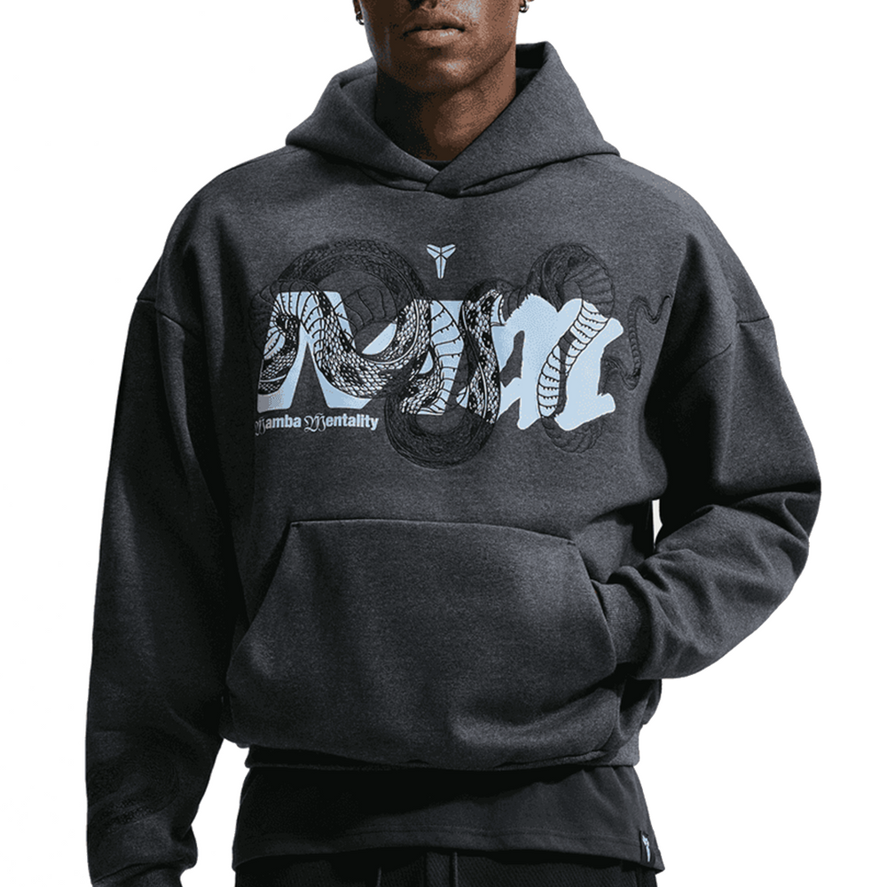 KOBE MAMBA MENTALITY HOODIE BLACK HEATHER / LT ARMORY BLUE