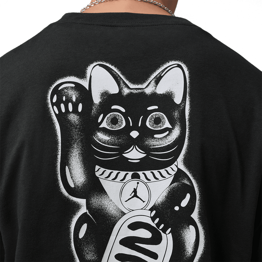 JORDAN MANEKI-NEKO GRAPHIC T-SHIRT BLACK