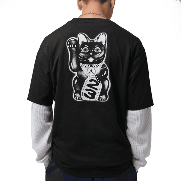 JORDAN MANEKI-NEKO GRAPHIC T-SHIRT BLACK
