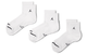 JORDAN EVERYDAY ELEVATED ANKLE SOCKS (3 PACK) WHITE