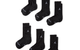 JORDAN EVERYDAY ELEVATED CREW SOCKS (6 PACK) BLACK