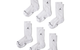 JORDAN EVERYDAY ELEVATED CREW SOCKS (6 PACK) WHITE
