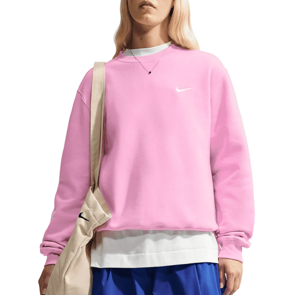 WOMEN'S STUDIO FLEECE CREWNECK PINK RISE
