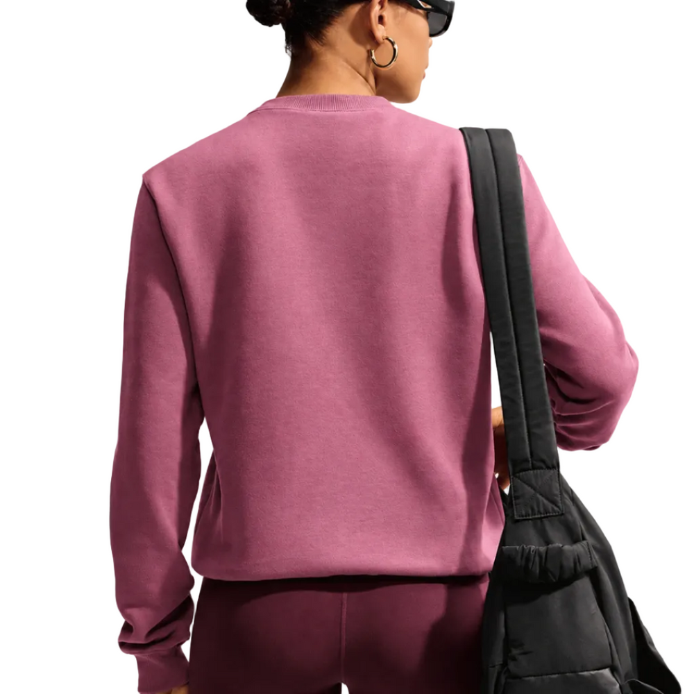 WOMEN'S STUDIO FLEECE CREWNECK PINK SMOKE