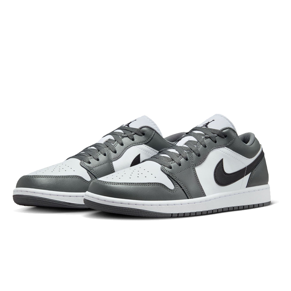 AIR JORDAN 1 LOW WHITE/BLACK-IRON GREY