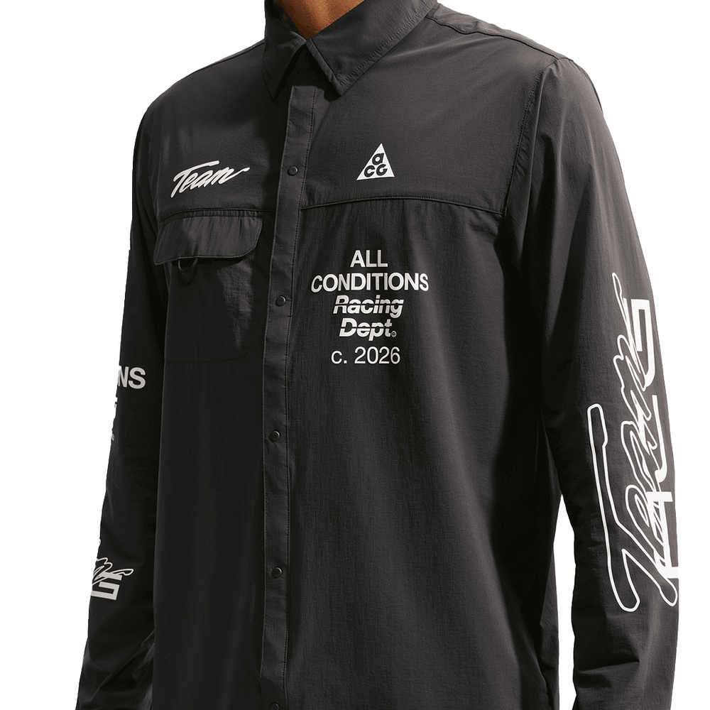 ACG "AIREEZ" GRAPHIC TOP DARK SMOKE GREY
