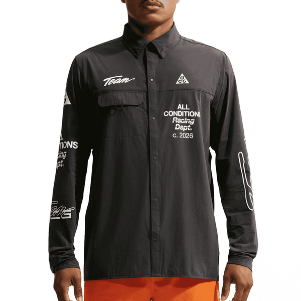 ACG "AIREEZ" GRAPHIC TOP DARK SMOKE GREY