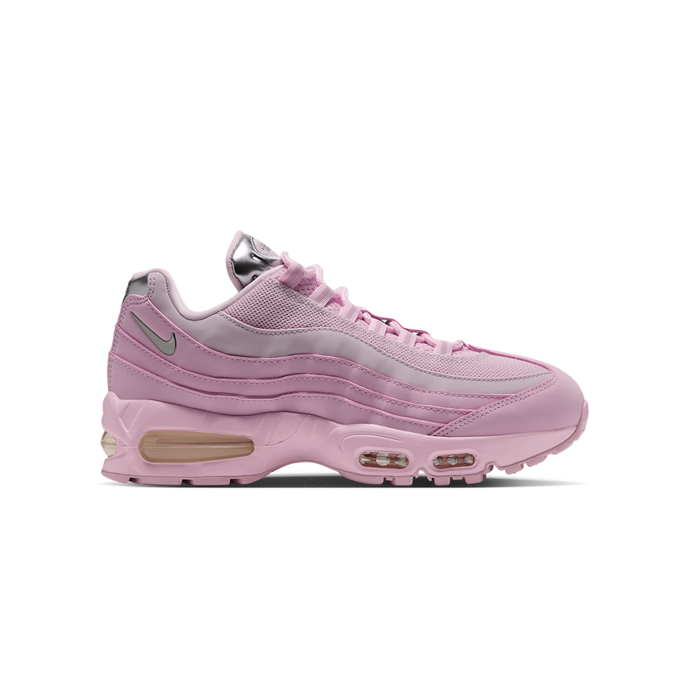 WOMEN'S AIR MAX 95 BIG BUBBLE CHROME PINK FOAM / METALLIC SILVER