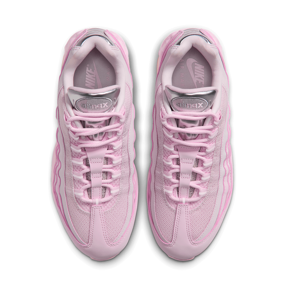 WOMEN'S AIR MAX 95 BIG BUBBLE CHROME PINK FOAM / METALLIC SILVER