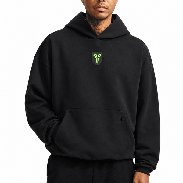 KOBE PULLOVER HOODIE BLACK / ELECTRIC GREEN