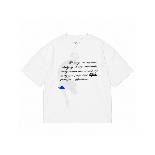 JORDAN X NEIGHBORHOOD BLACK CAT T-SHIRT SAIL