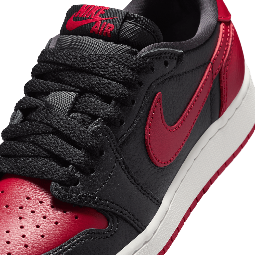 AIR JORDAN 1 RETRO LOW OG (GS) VARSITY RED / SUMMIT WHITE "BANNED"