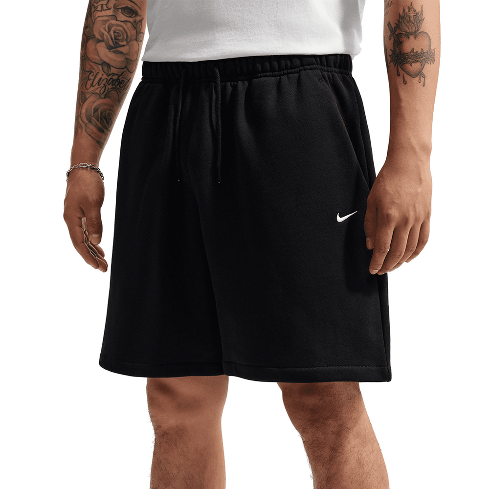 SOLO FLEECE SHORTS TOTAL BLACK / SAIL