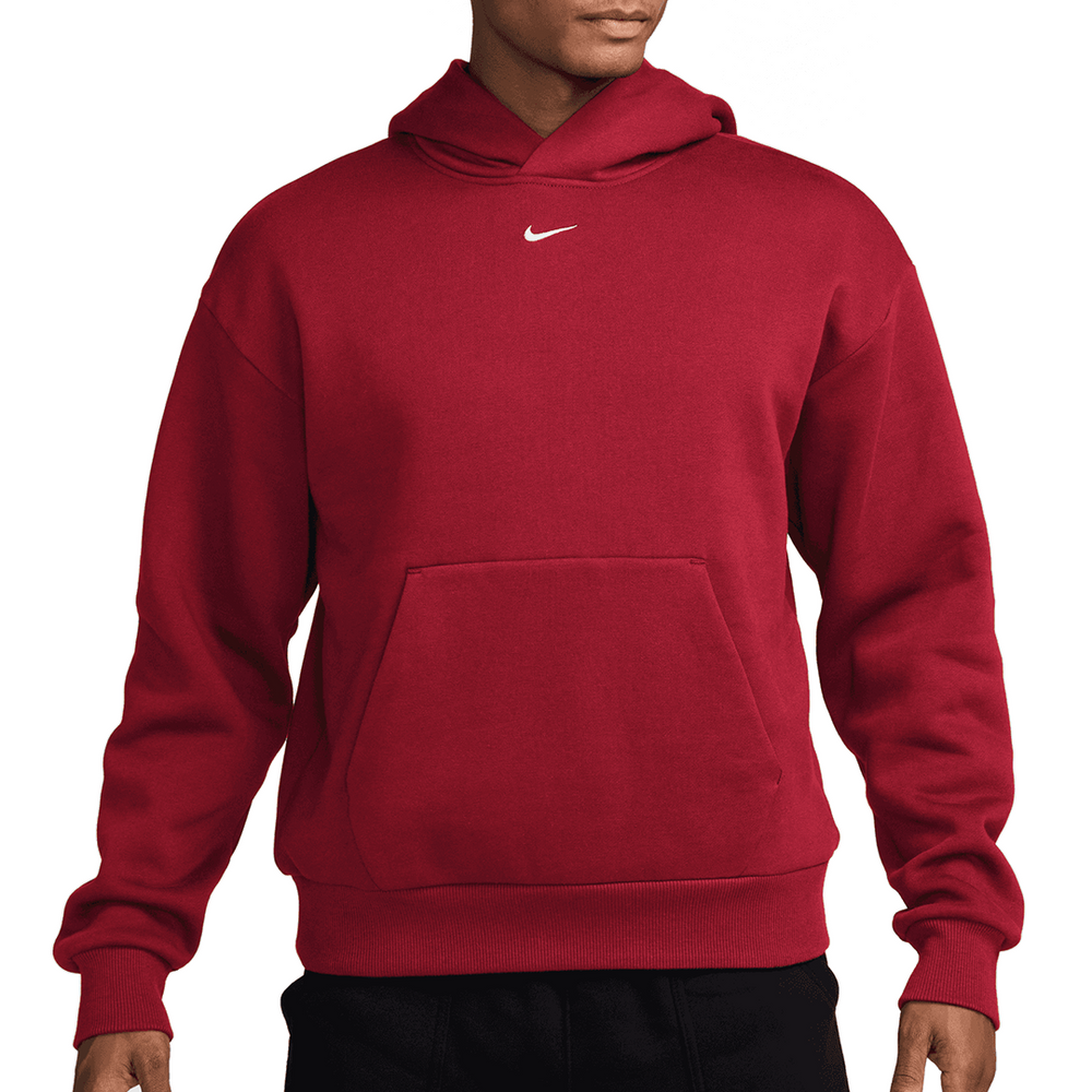 SOLO FLEECE PULLOVER HOODIE TOUGH RED