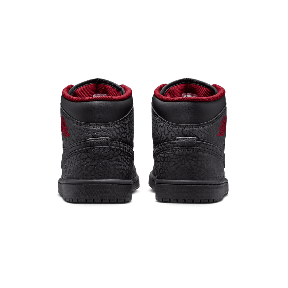 AIR JORDAN 1 MID SE BLACK / TOUGH RED