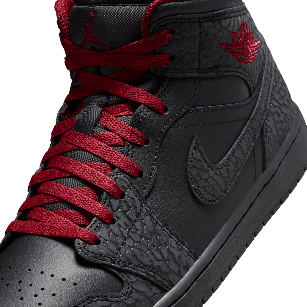 AIR JORDAN 1 MID SE BLACK / TOUGH RED