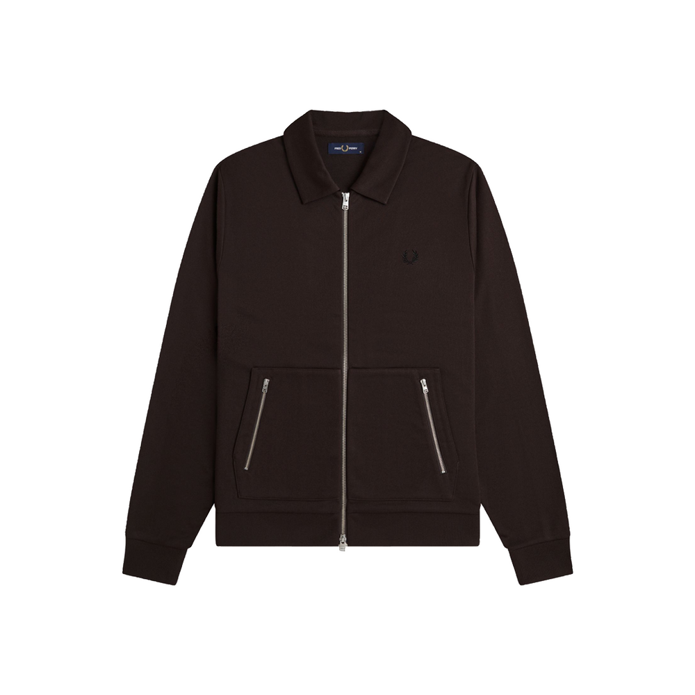 TENNIS TAPE TRACK JACKET RICH BROWN