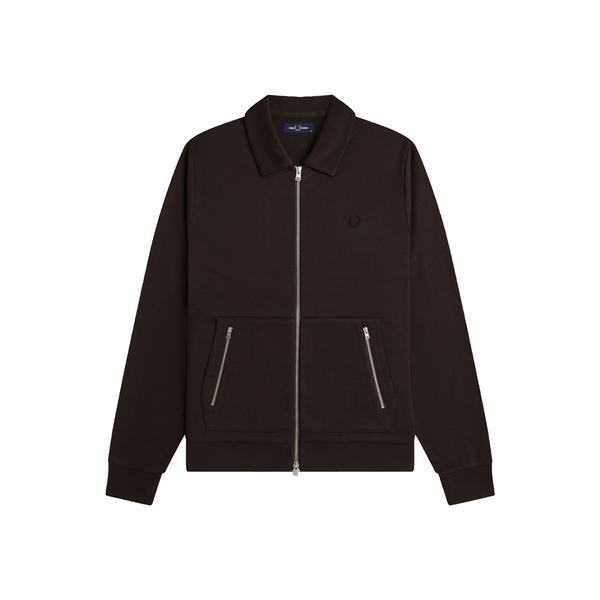 TENNIS TAPE TRACK JACKET RICH BROWN