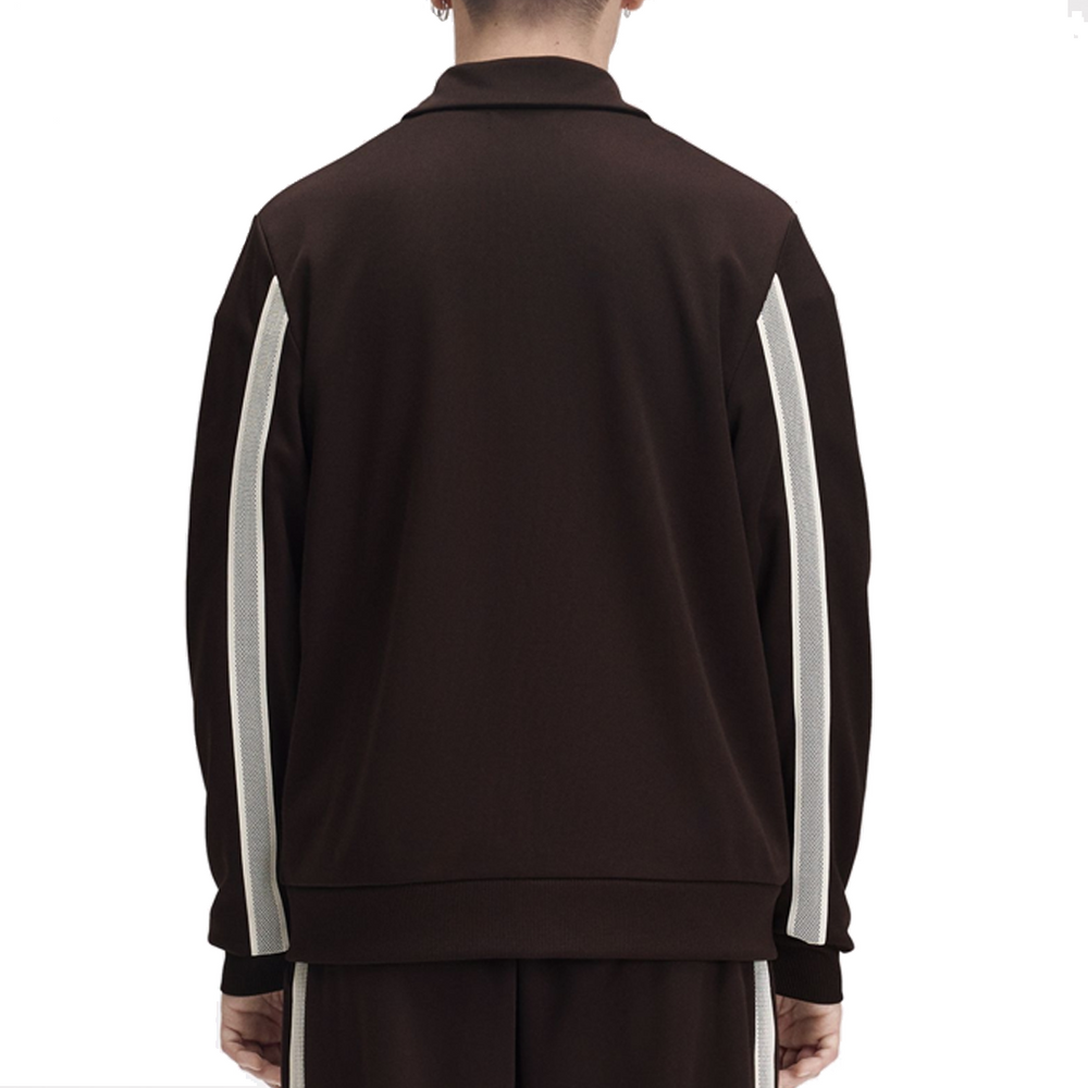 TENNIS TAPE TRACK JACKET RICH BROWN