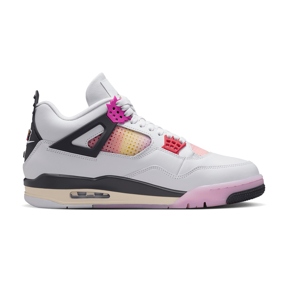 AIR JORDAN 4 RETRO "COMIC" OFF WHITE / FIRE PINK