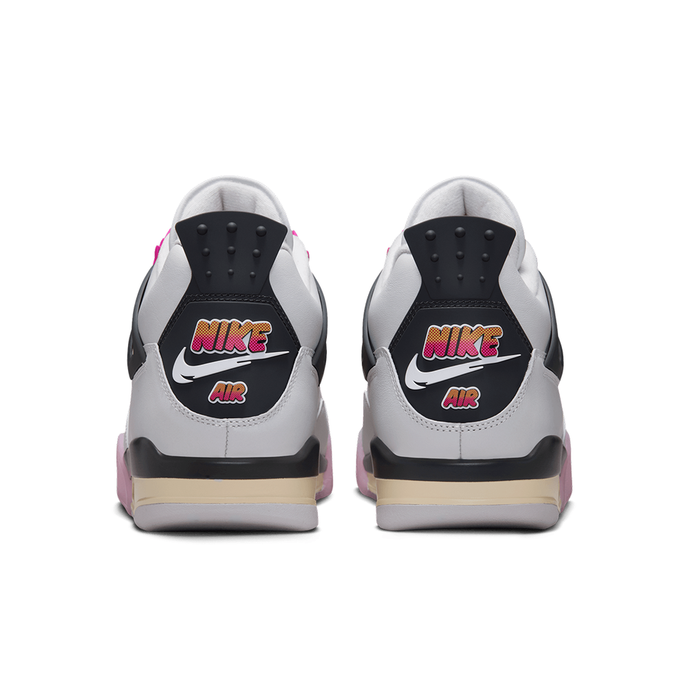 AIR JORDAN 4 RETRO "COMIC" OFF WHITE / FIRE PINK
