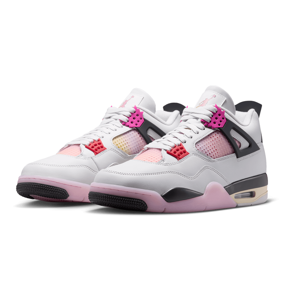 AIR JORDAN 4 RETRO "COMIC" OFF WHITE / FIRE PINK