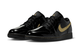 AIR JORDAN 1 LOW BLACK / METALLIC GOLD