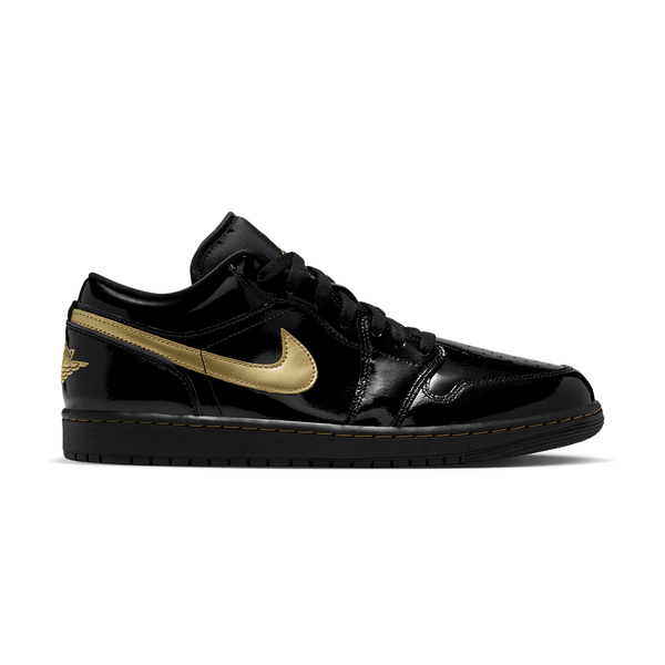 AIR JORDAN 1 LOW BLACK / METALLIC GOLD
