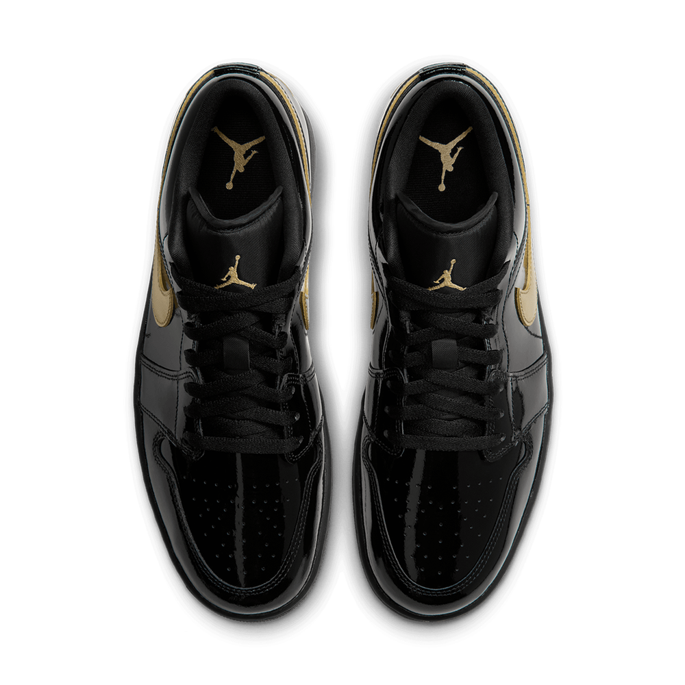 AIR JORDAN 1 LOW BLACK / METALLIC GOLD