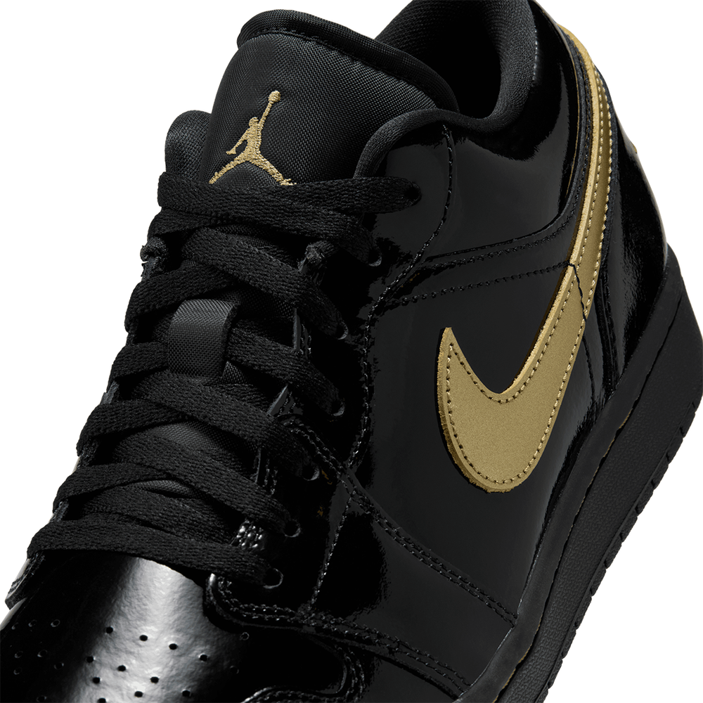 AIR JORDAN 1 LOW BLACK / METALLIC GOLD