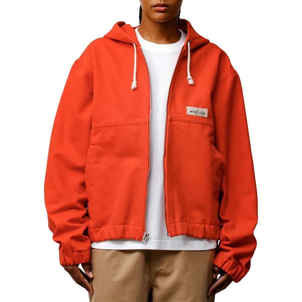 WORK JACKET UNLINED CANVAS RED