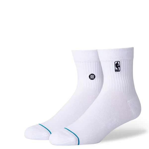 NBA LOGOMAN CREW SOCKS WHITE