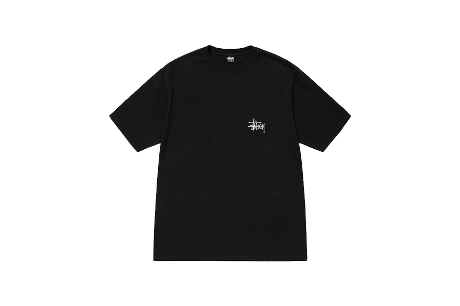 BASIC STUSSY PIGMENT DYED TEE BLACK – NRML