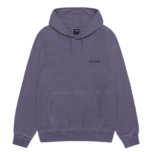 JUMBO PIGMENT DYED HOODIE GRAPE