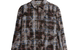 JONG RIPPED SHIRT BROWN CHECK