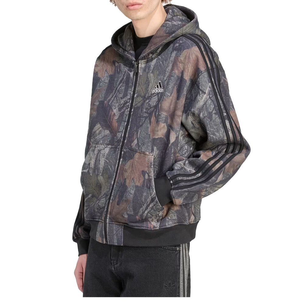CAMO HOODED FULL ZIP HOODIE