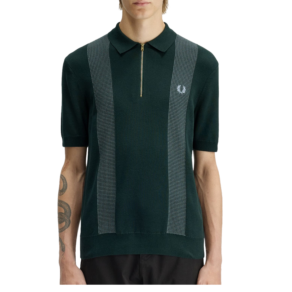 PANEL DETAILED KNITTED SHIRT